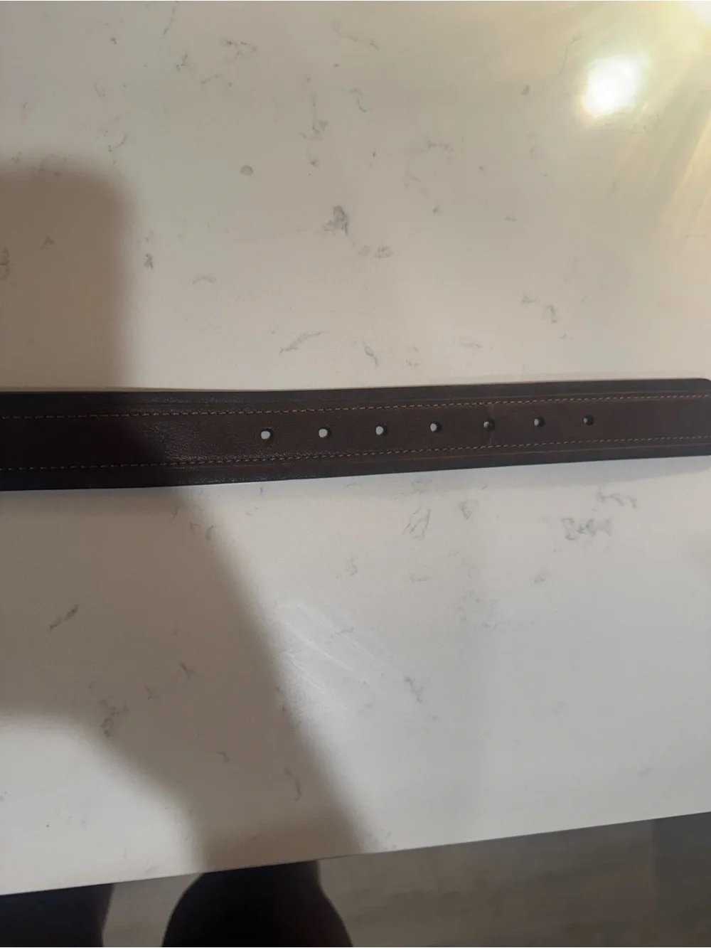 Levi's Men's Dark Brown and Black Reversible Leather Belt